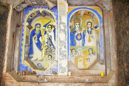 Bahir-Dar - Fresken in Kloster